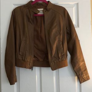 Faux leather jacket